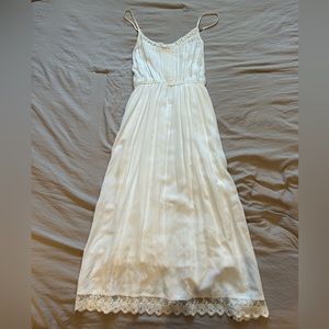 White Garage Dress with Lace Detailing